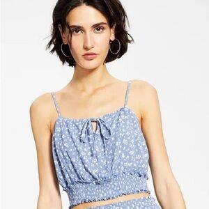 Smocked Crop Top